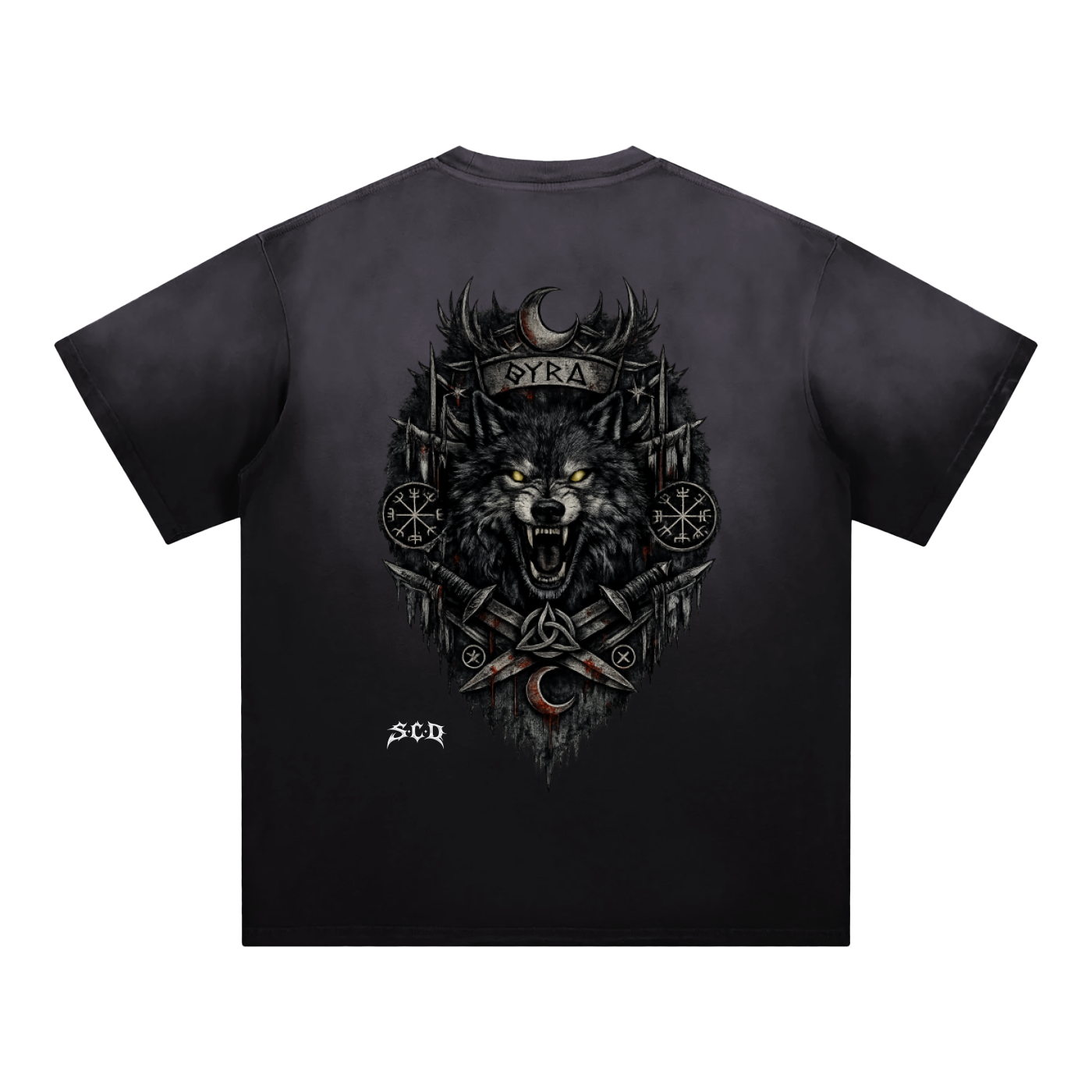 -LUPUS ATER- Tee (WHT Print)